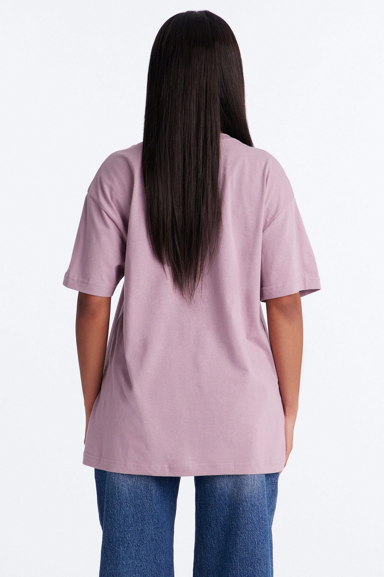 The Oversized Boyfriend Tee - Lilac
