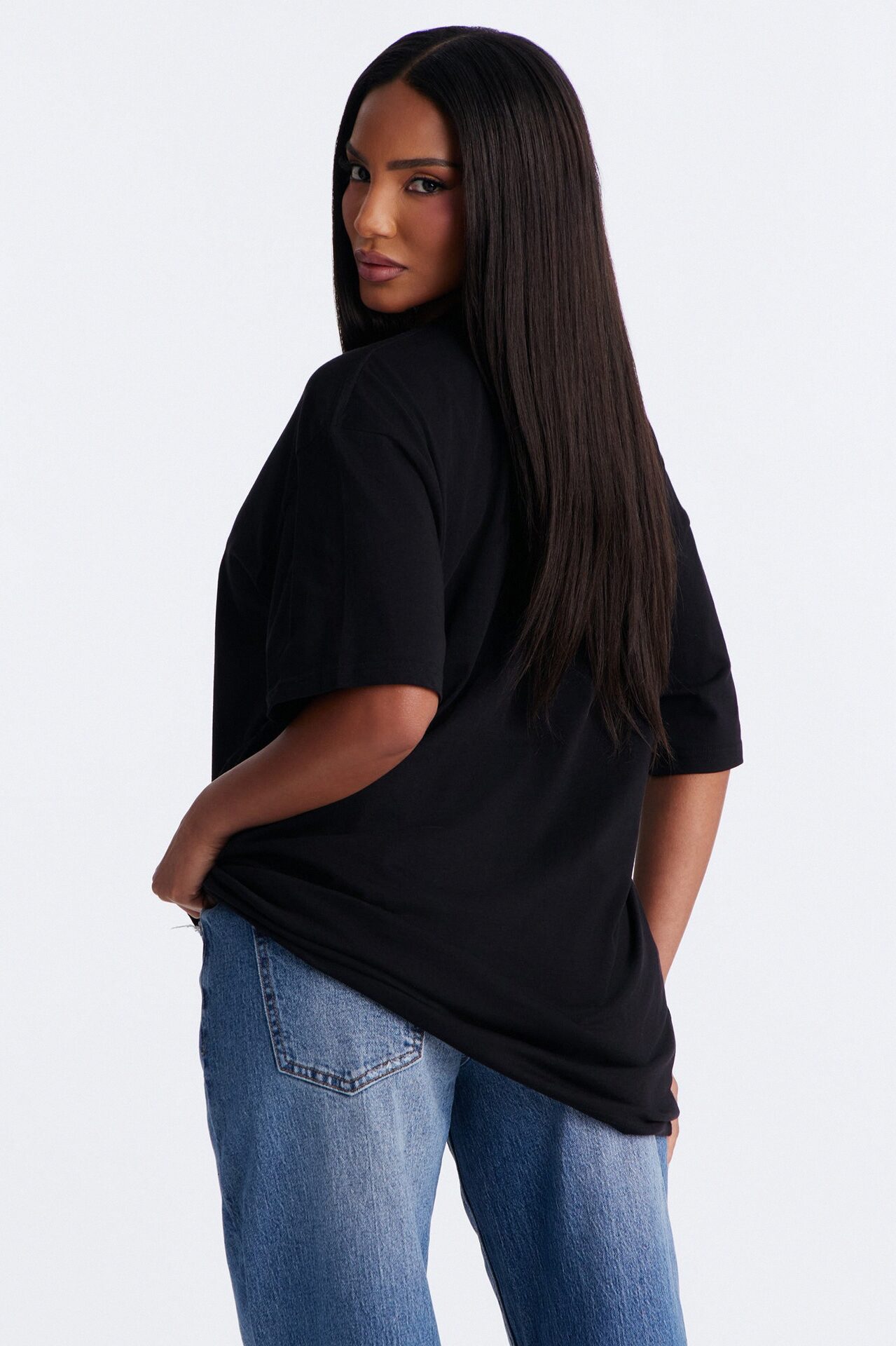 Easy Days Oversized T Shirt - Black