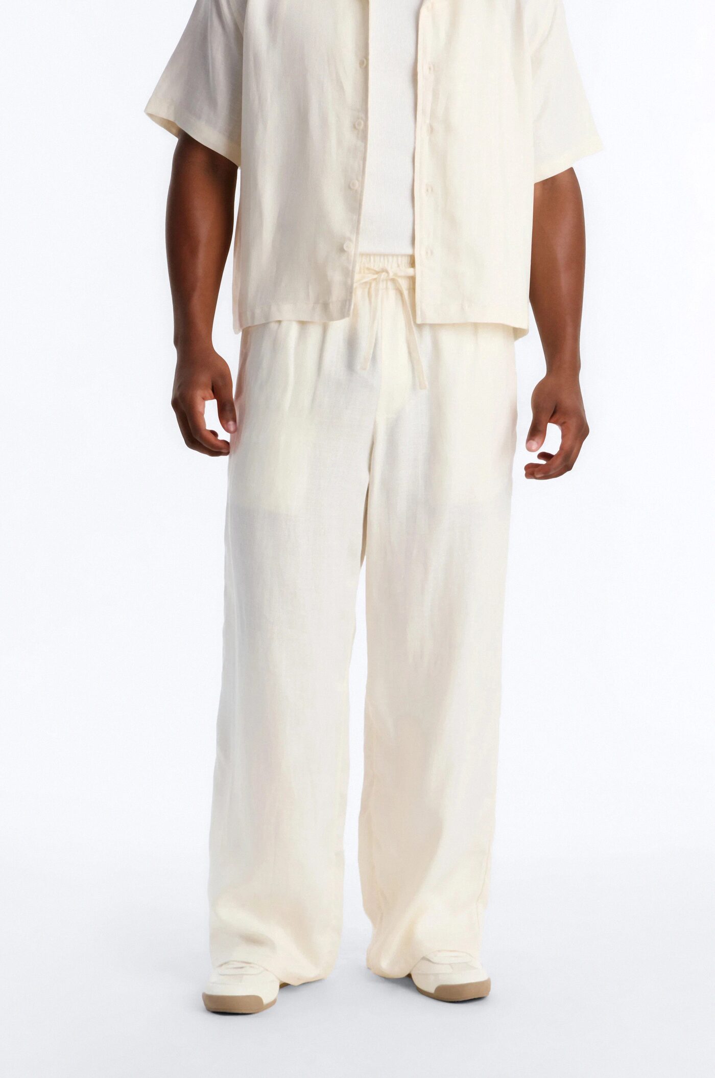 Wide Leg Wastelander Pant - Cream