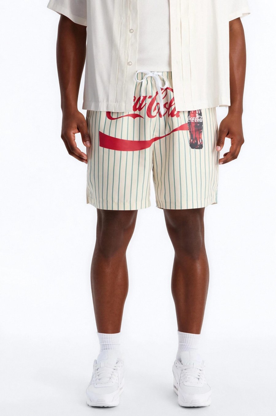 Coca Cola Pop Art Swim Trunk 7″ - White/combo