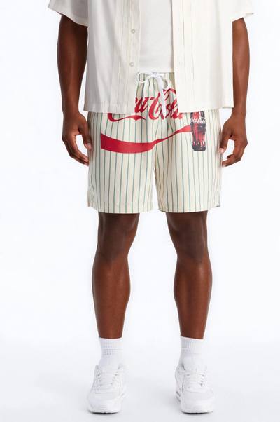 Coca Cola Pop Art Swim Trunk 7″ - White/combo