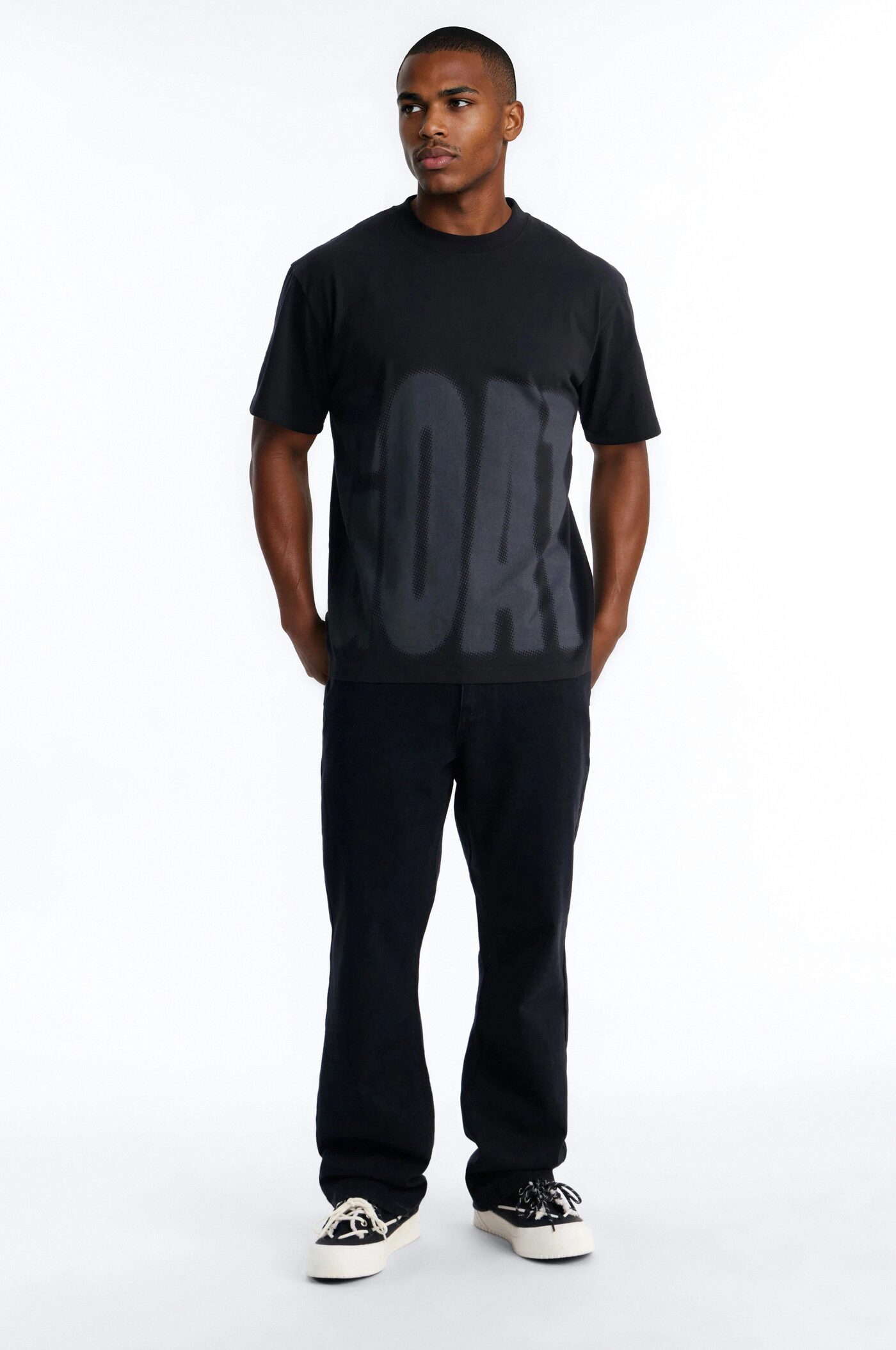 GOAT Oversized Heavy Weight Short Sleeve Tee - Black