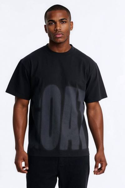 GOAT Oversized Heavy Weight Short Sleeve Tee - Black
