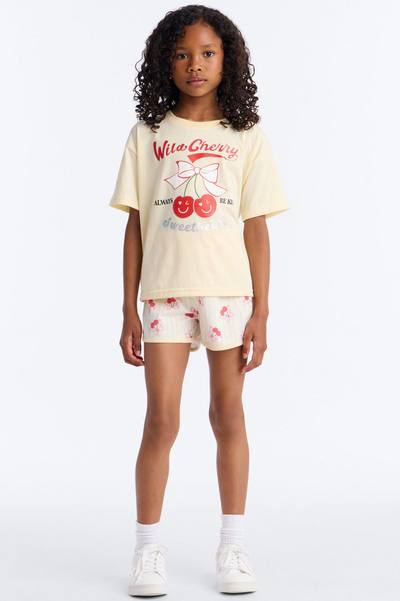 Mini Wild Cherry Short Set - Yellow
