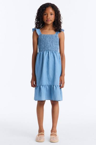 Mini Staying Positive Denim Dress - Light Wash