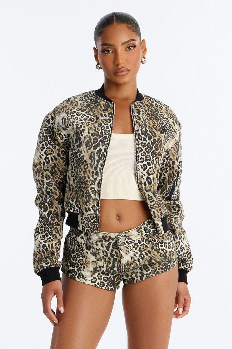 So Savage Low Rise Micro Denim Shorts - Brown/combo