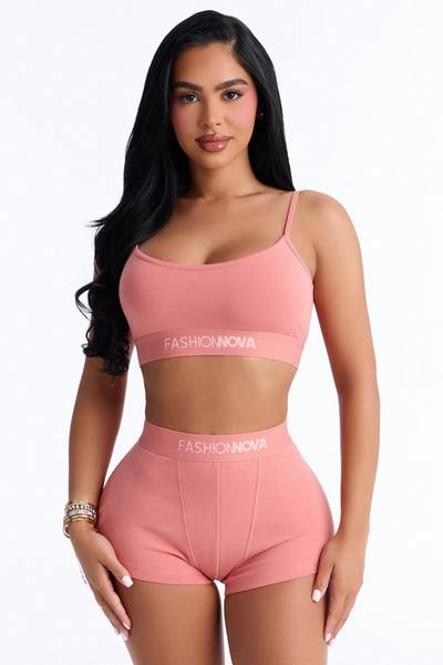 Mood Cami And Boxer Set - Terracotta