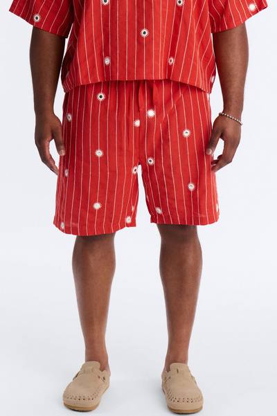 Relaxed Mirror Mirage Short - Red