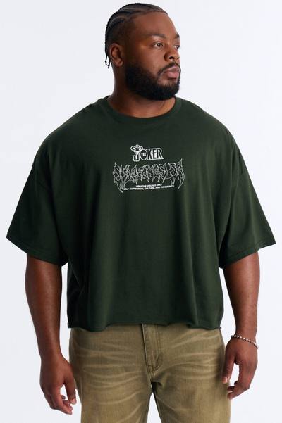 The Joker Beautiful Chaos Boxy Short Sleeve Tee - Green