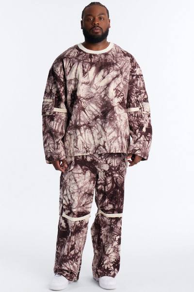 Relaxed Mind Trip Long Sleeve Crew - Brown
