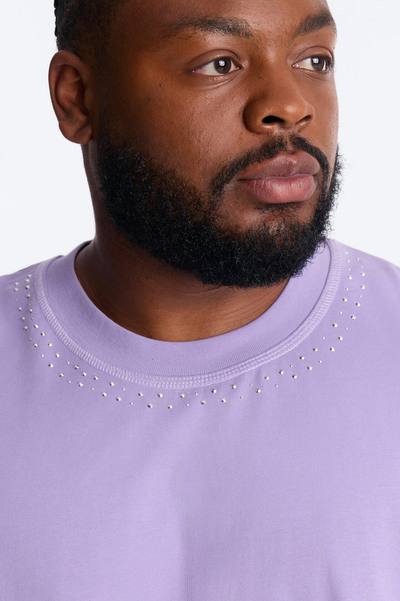 Boxy Cropped Caliber Muscle Tee - Purple