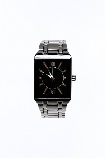 Obsidian Elegance Watch - Gunmetal