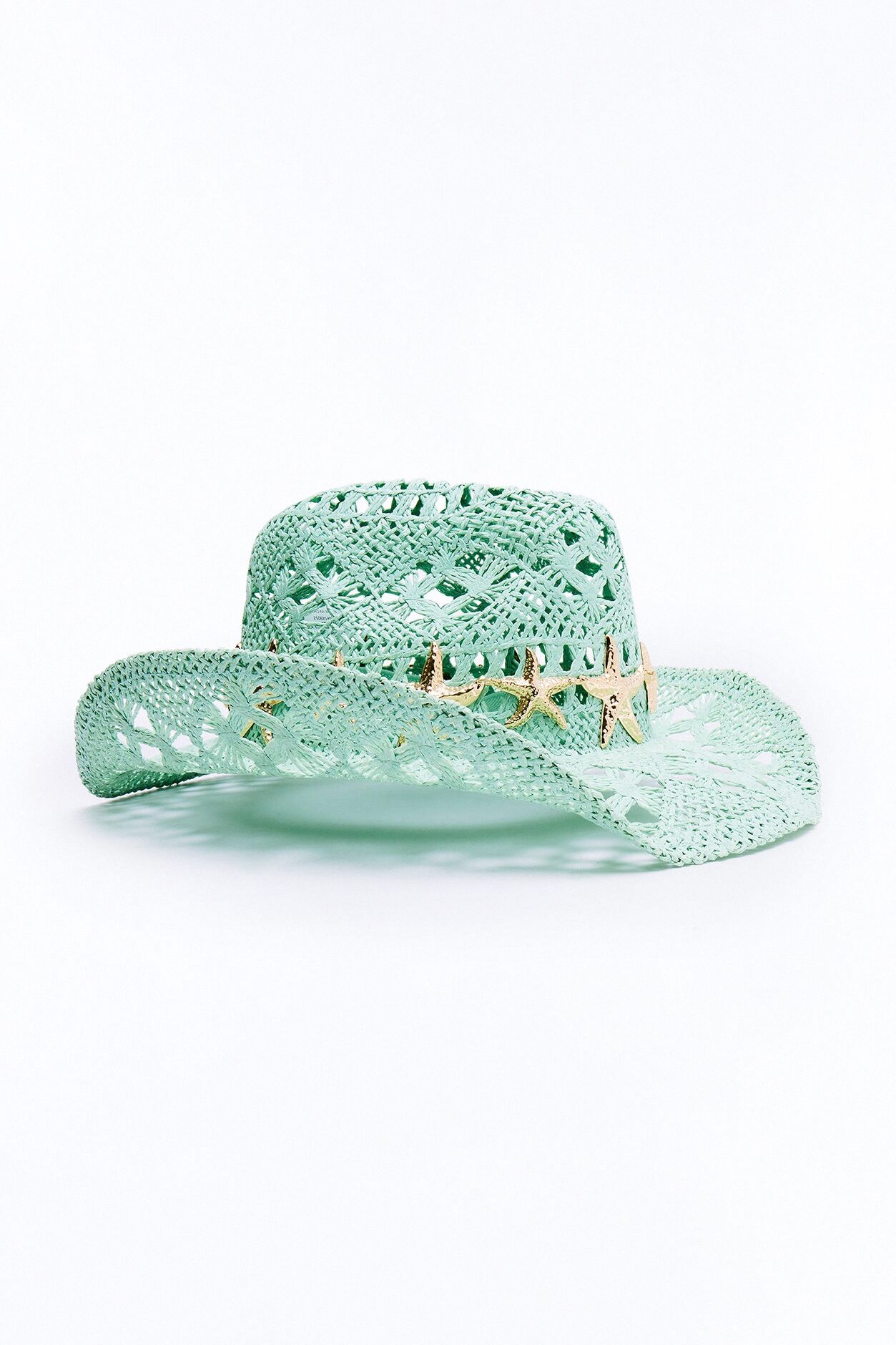 Island Star Straw Cowboy Hat - Mint
