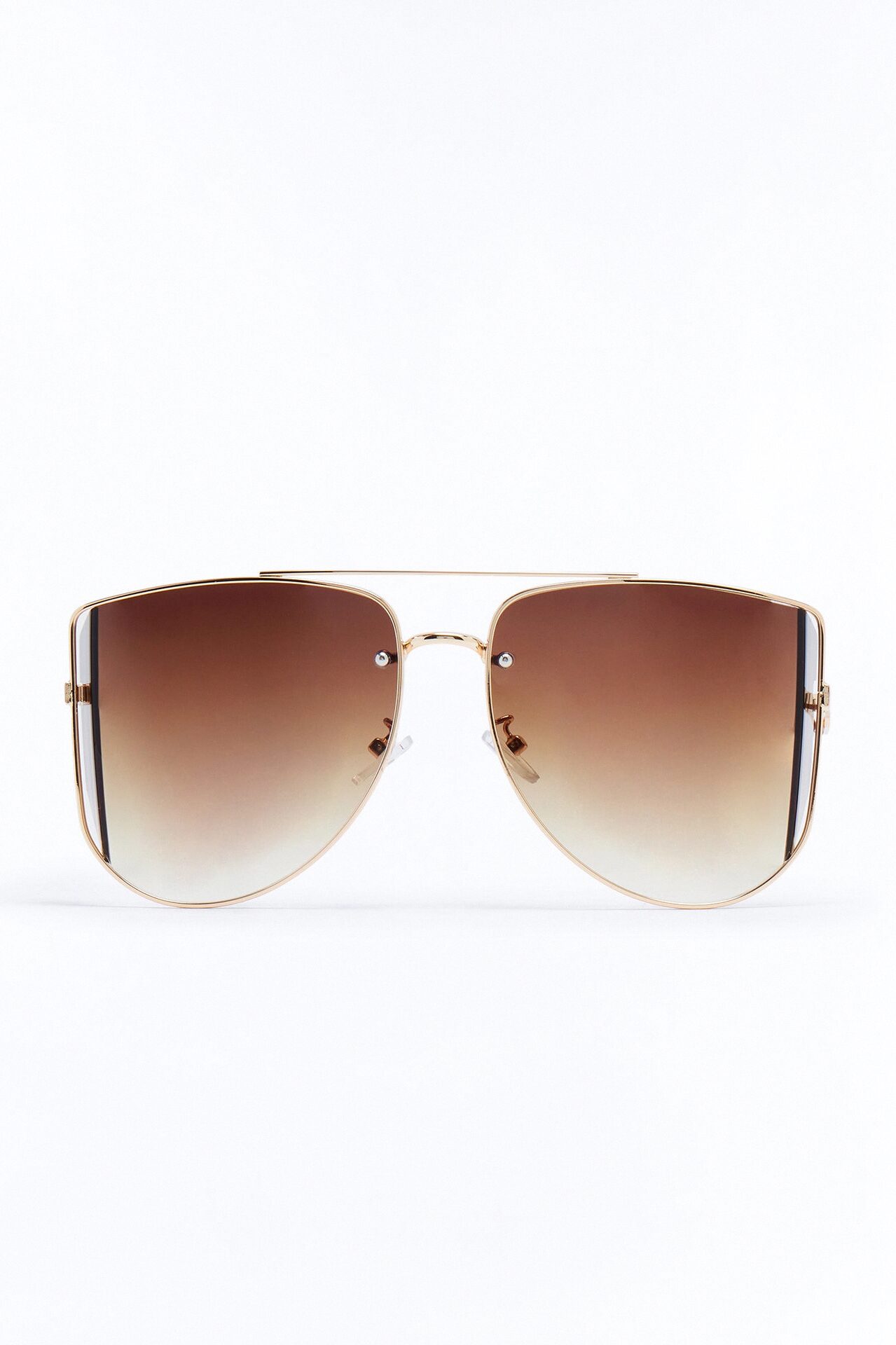 Showing Up Sunglasses - Gold/Brown
