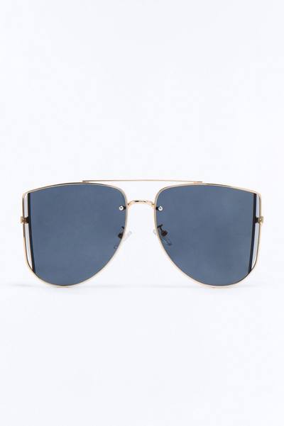 Showing Up Sunglasses - Gold/Black