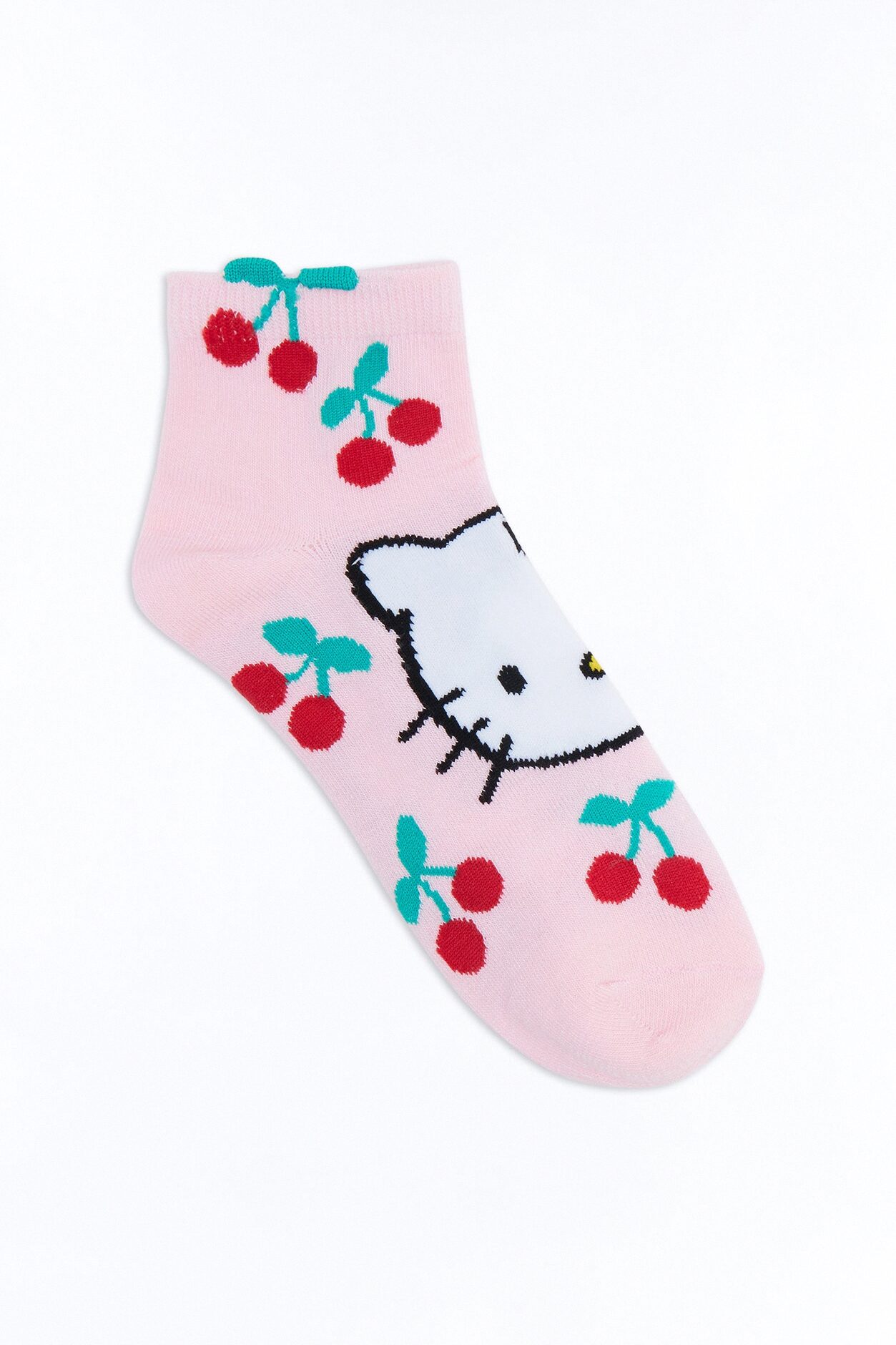 Hello Kitty Cherry Crew Socks - Pink/combo