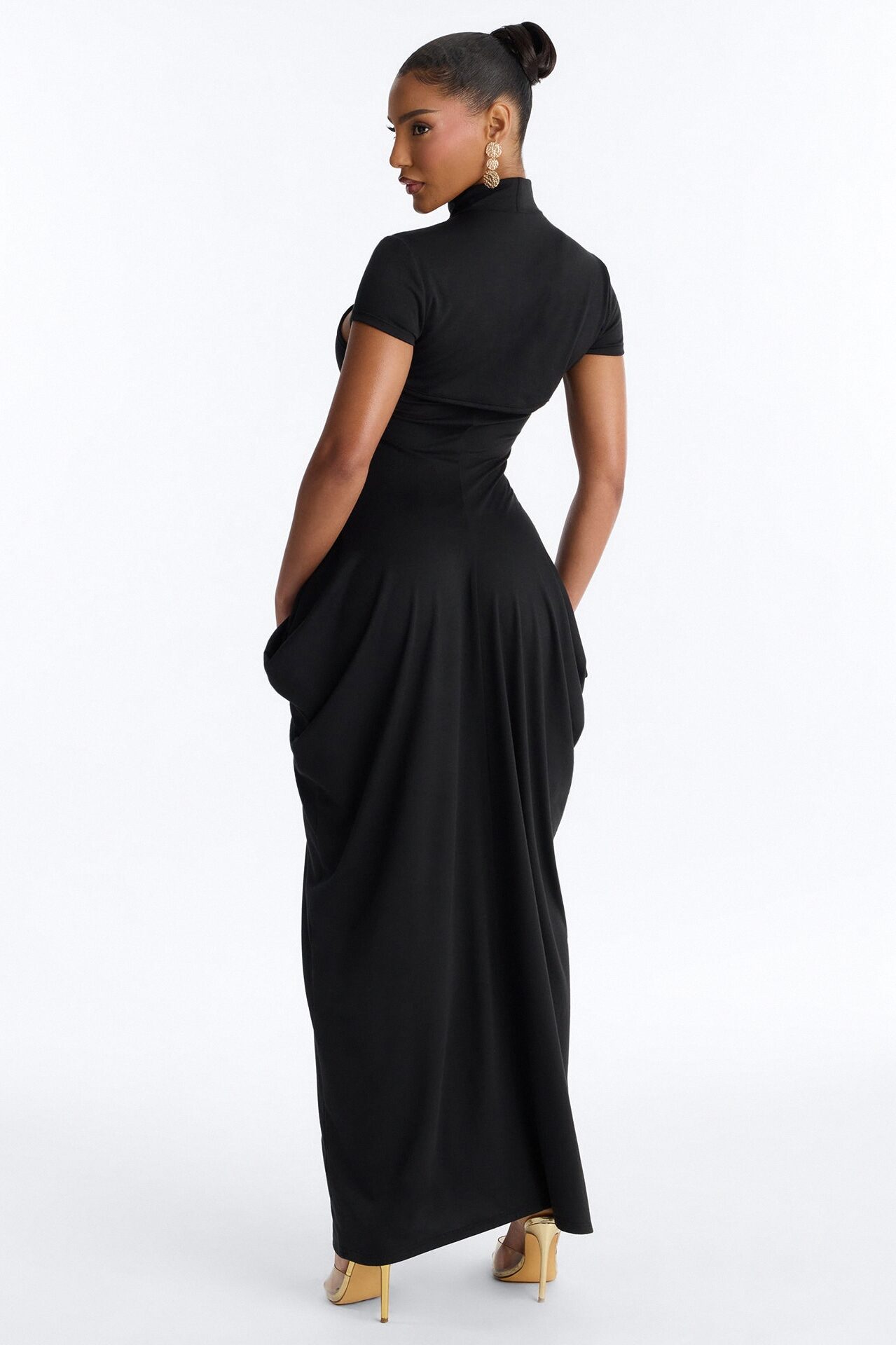 Daria Maxi Dress Set - Black