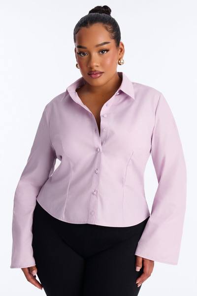 Morgan Poplin Shirt - Lilac
