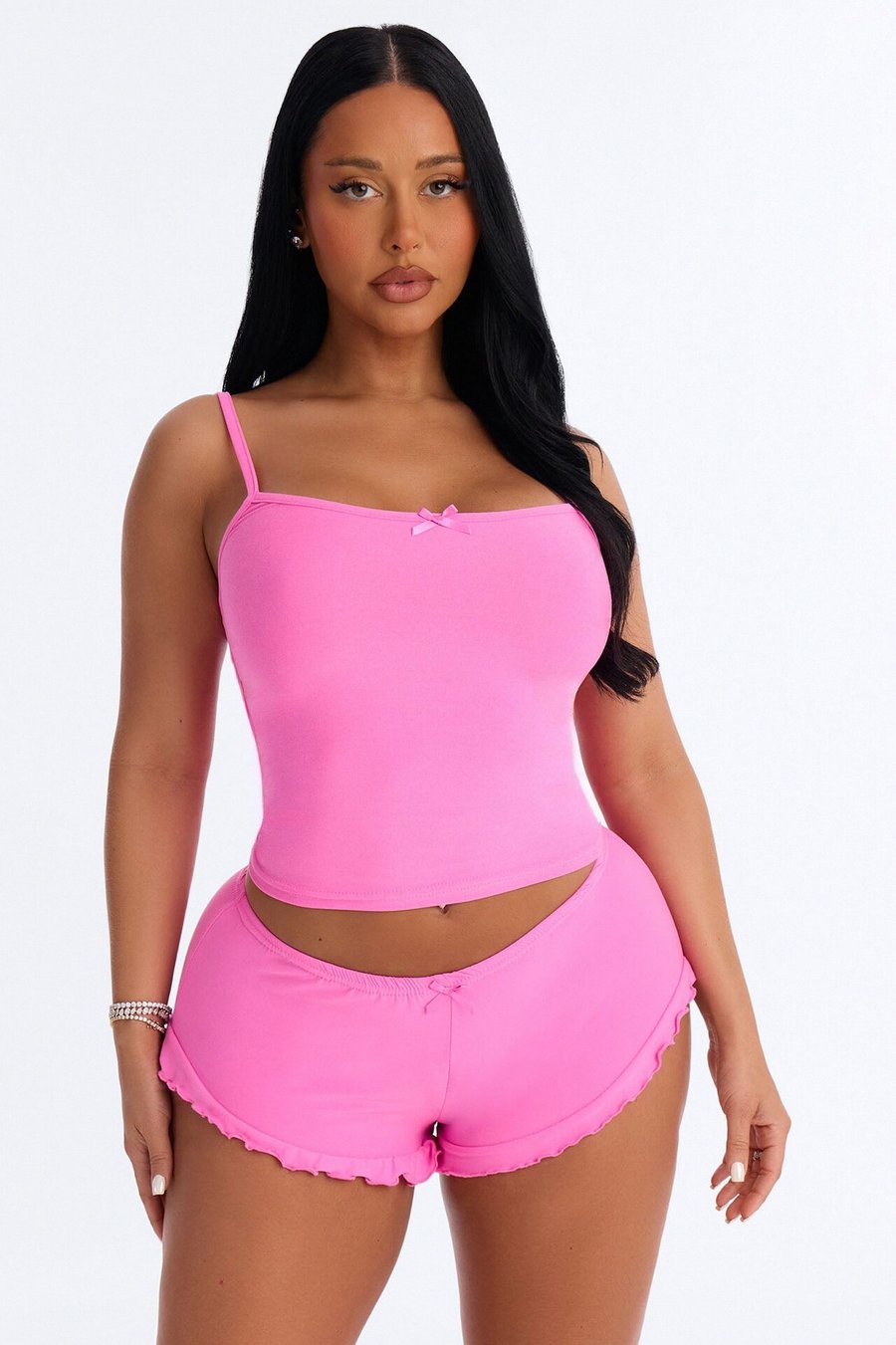 Rest And Be Thankful PJ Short Set - Pink