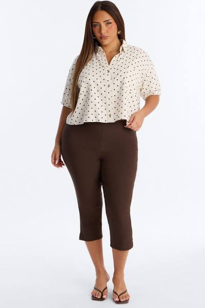 Carrie Polka Dot Linen Shirt - Oatmeal/combo