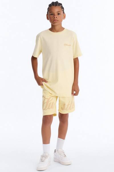 Mini Still Hustle Short Set - Yellow