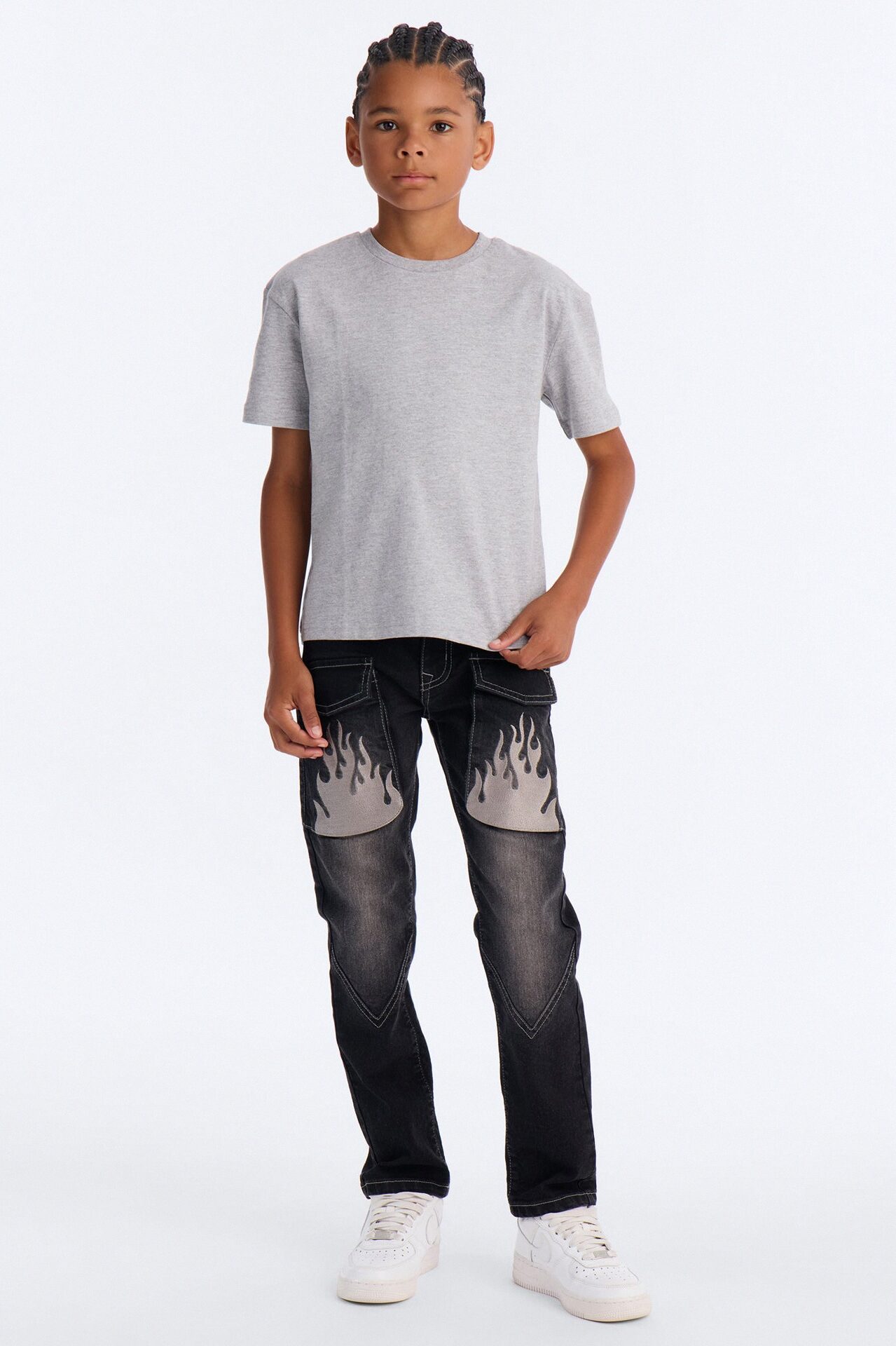 Mini Through The Flames Jeans - Black