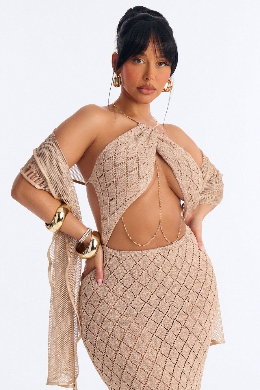 I See Right Through You Scarf - Taupe