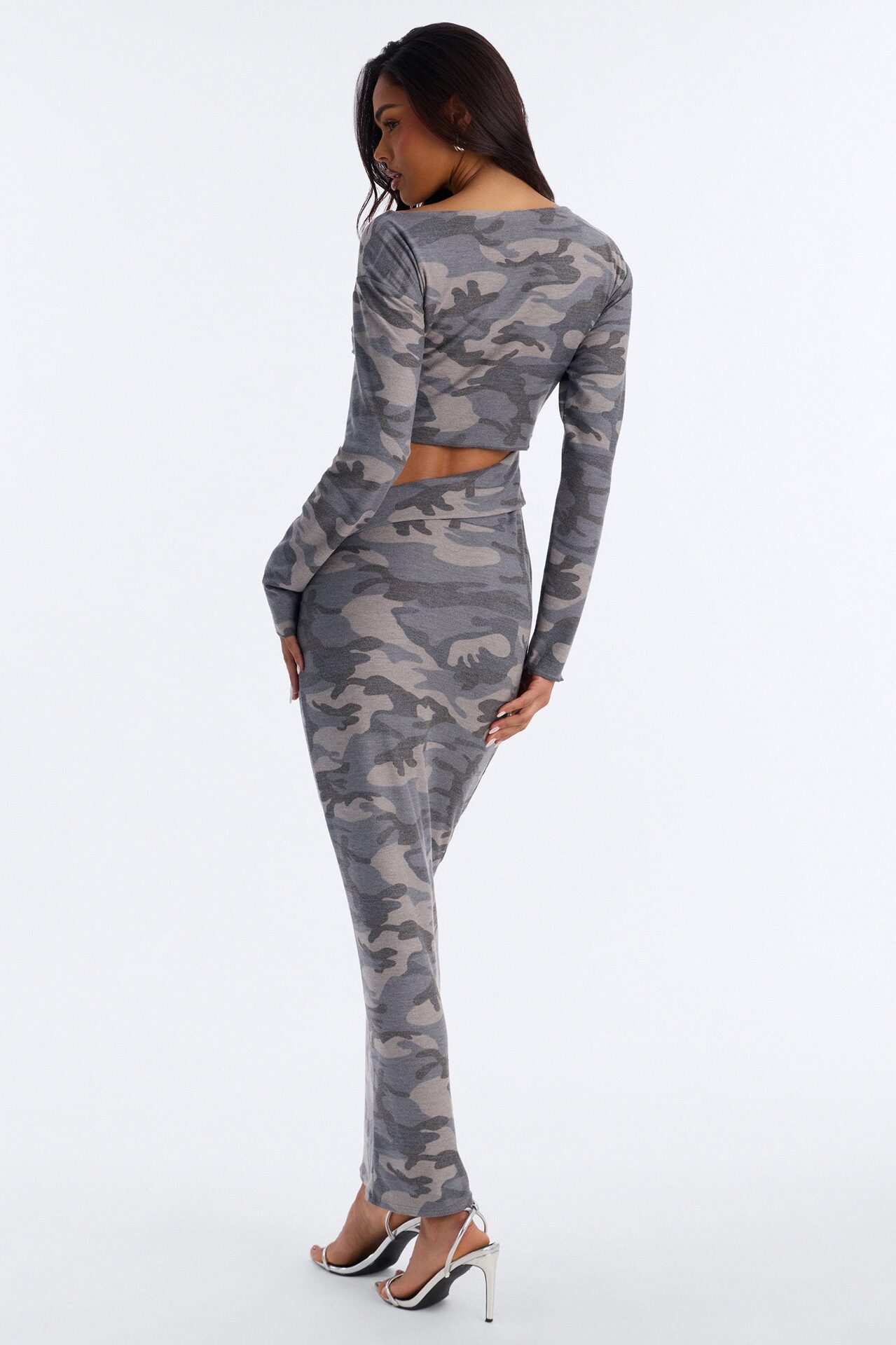 Jasmine Camo Maxi Dress - Camouflage