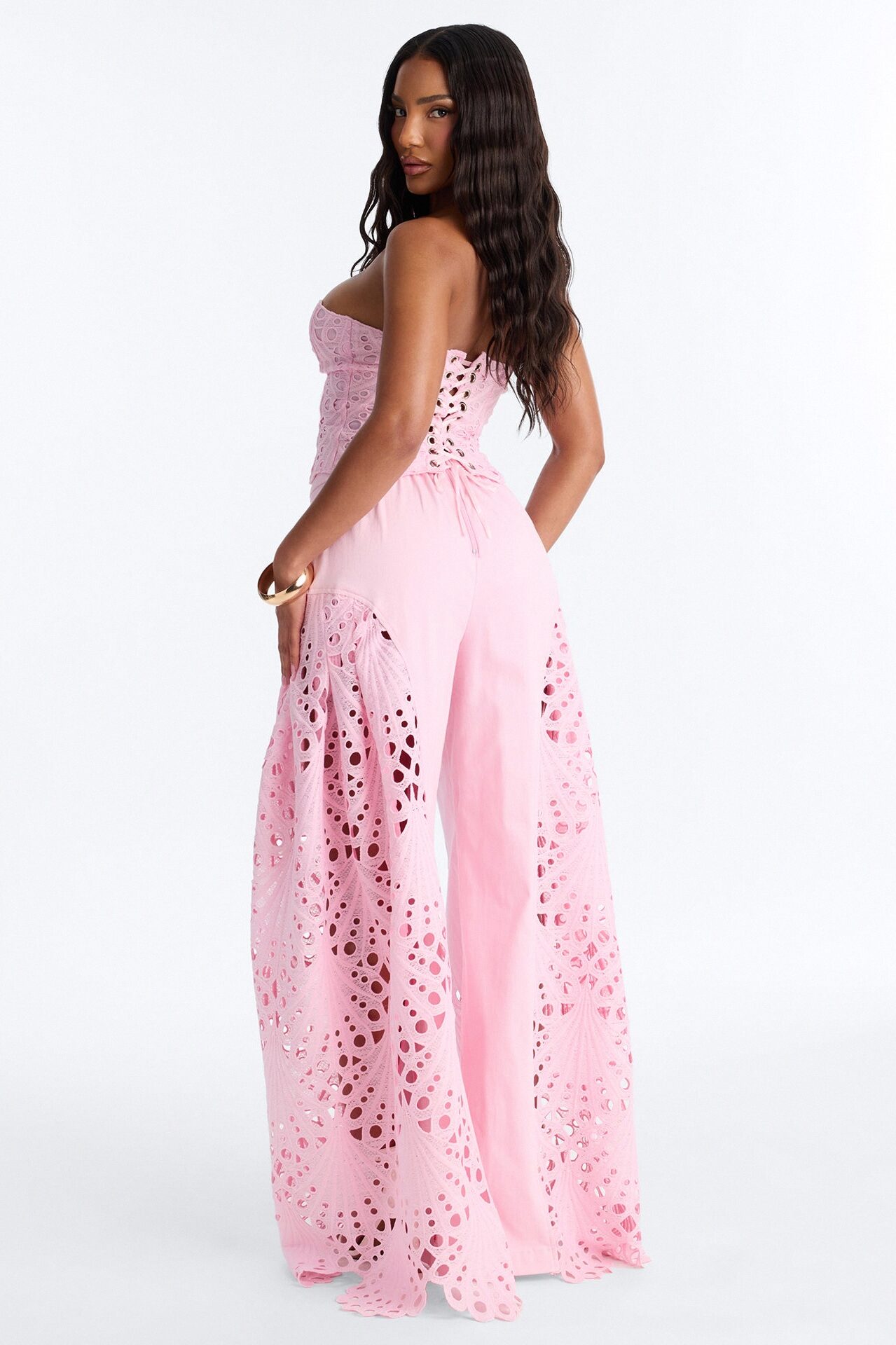 Carmen Corset Pant Set - Pink