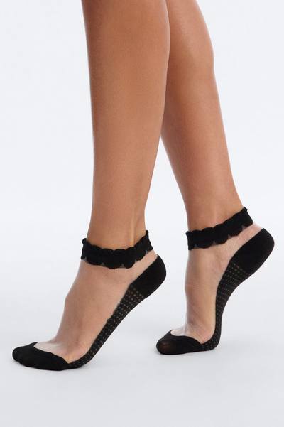 Barely There 3 Pack Sheer Ankle Socks - White/combo