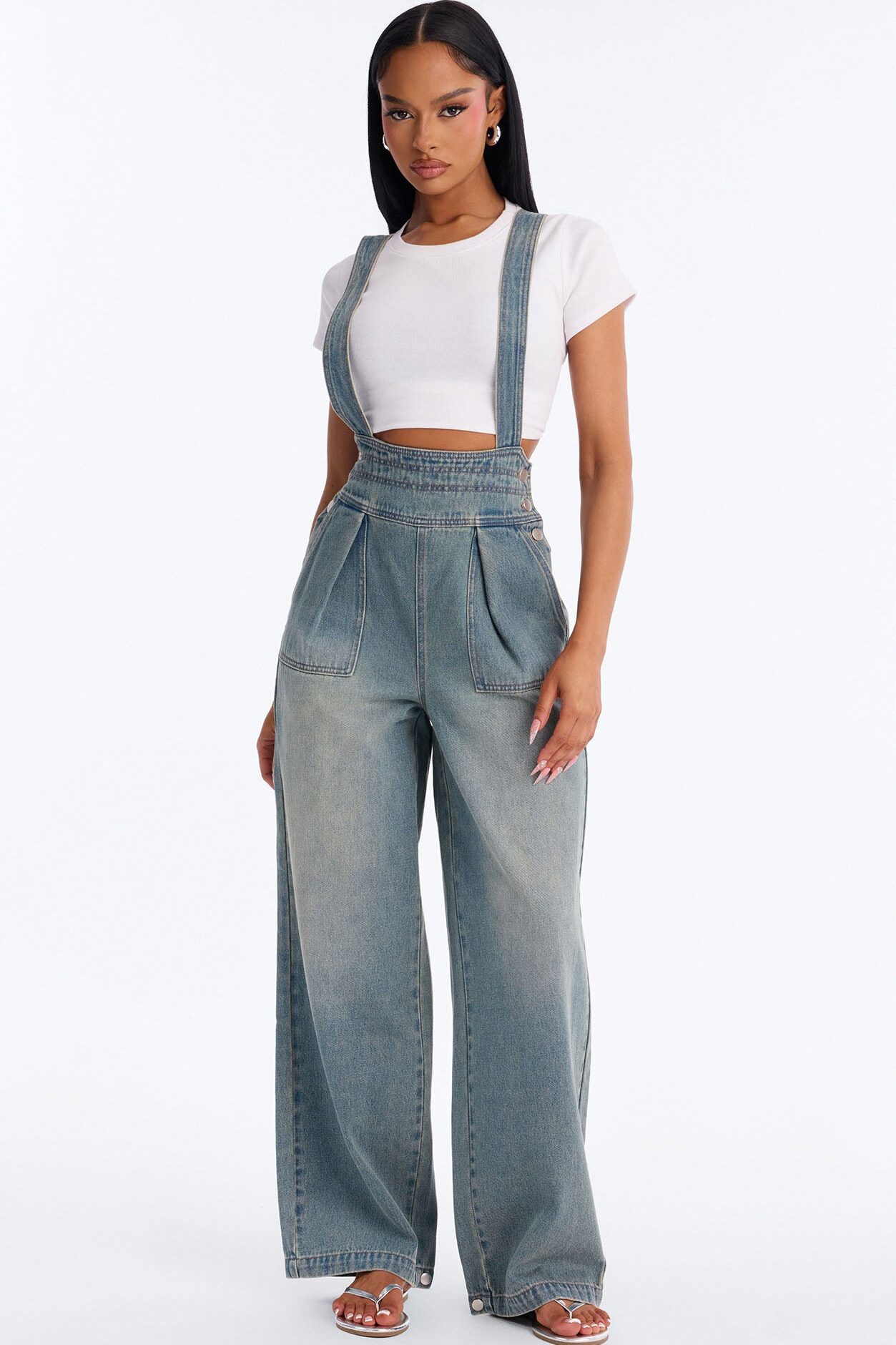Country Road Denim Overalls - Vintage Wash