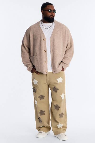 Baggy Illuminate Sky Fray Jean - Olive