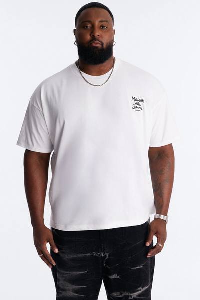 Maison Des Saints Boxy Short Sleeve Tee - White