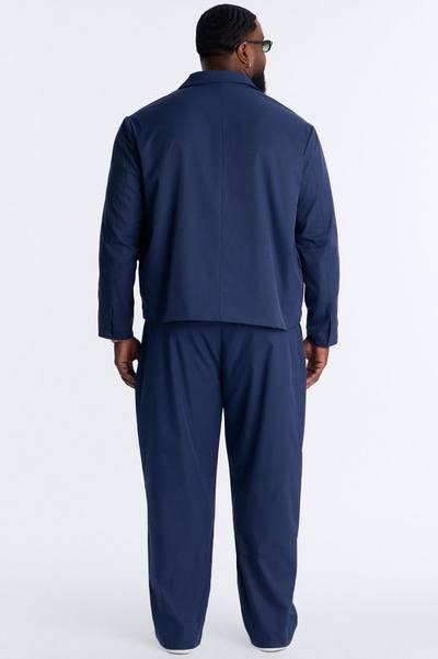 Relaxed Straight Heirloom Pleated Trouser - Navy
