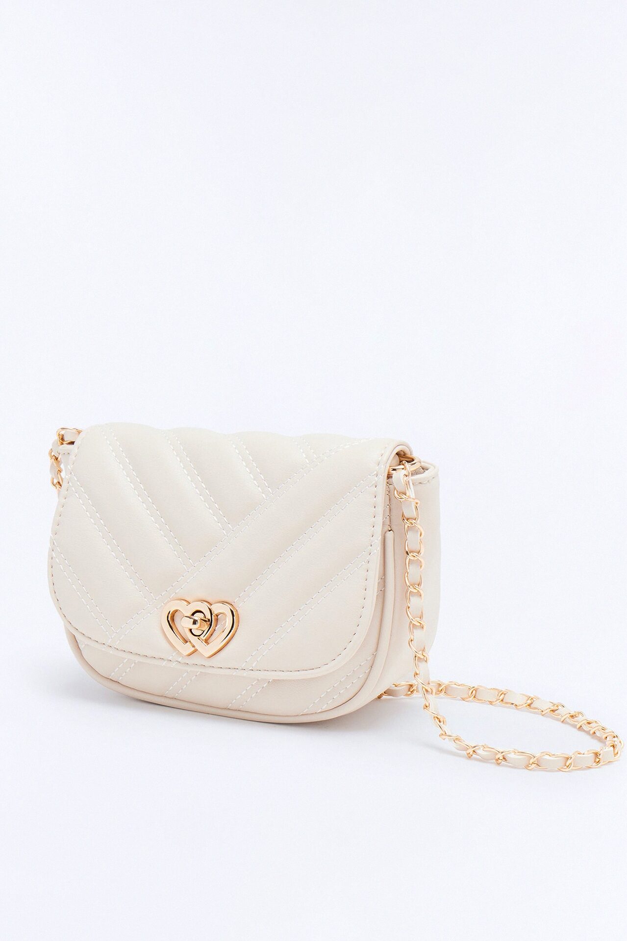 Top Priority Faux Leather Crossbody Bag - Ivory