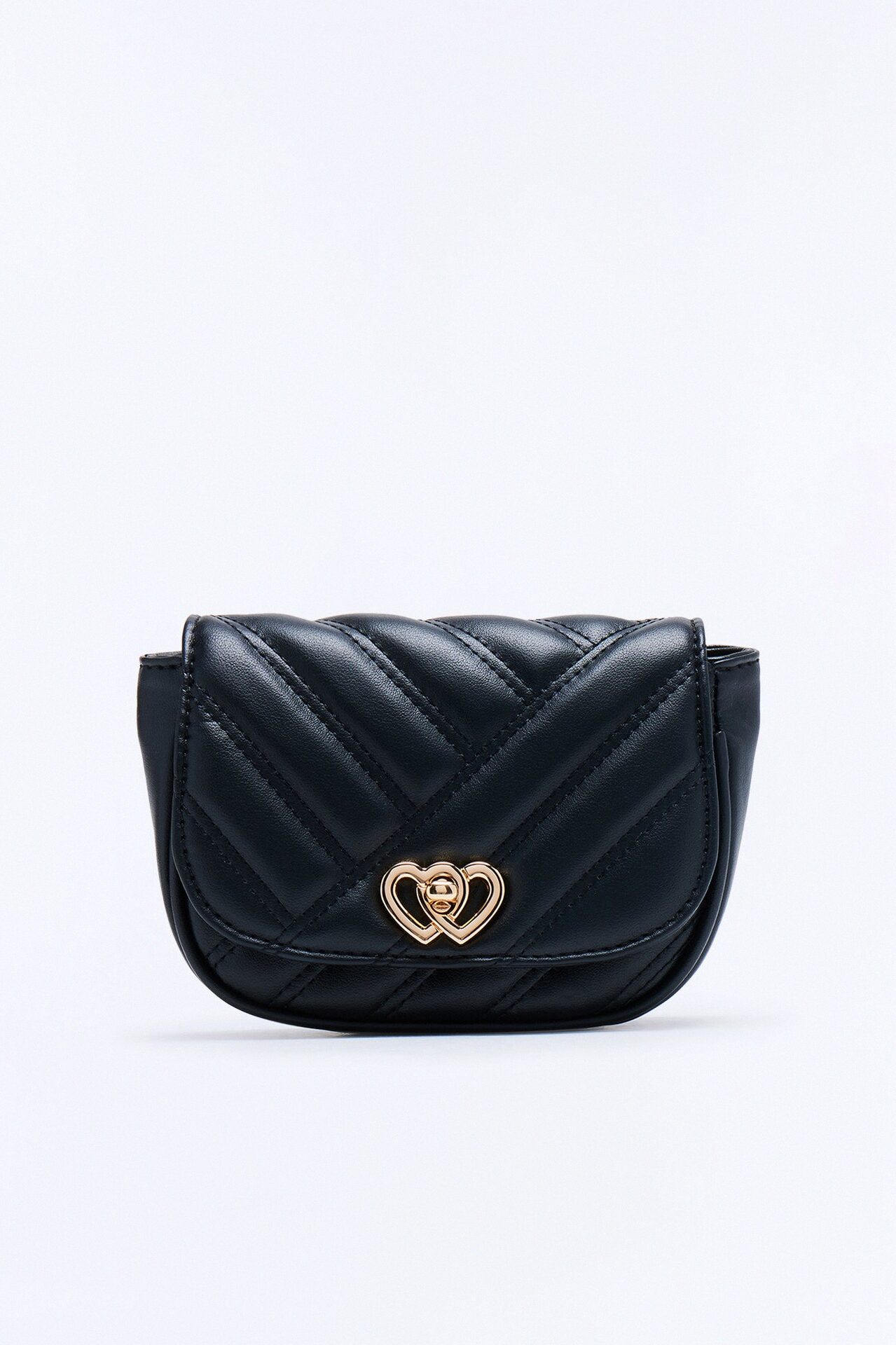 Top Priority Faux Leather Crossbody Bag - Black