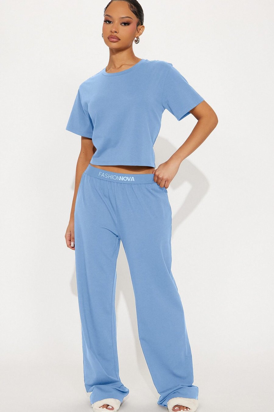 Mood Cotton PJ Pant Set - Navy