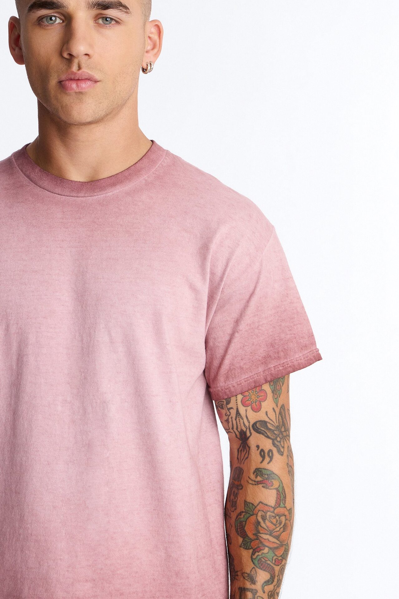 The Oil Wash Oversized Tee - Washed Mauve