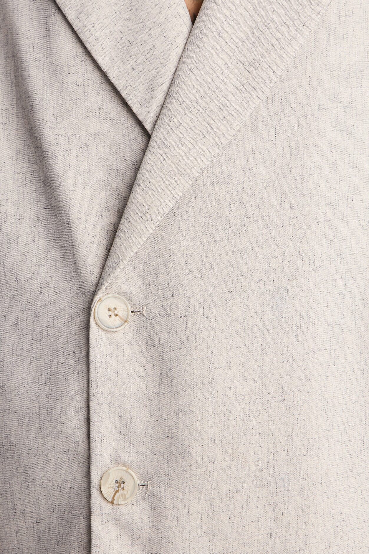 Maison Tailored Boxy Cropped Blazer Shirt - Khaki
