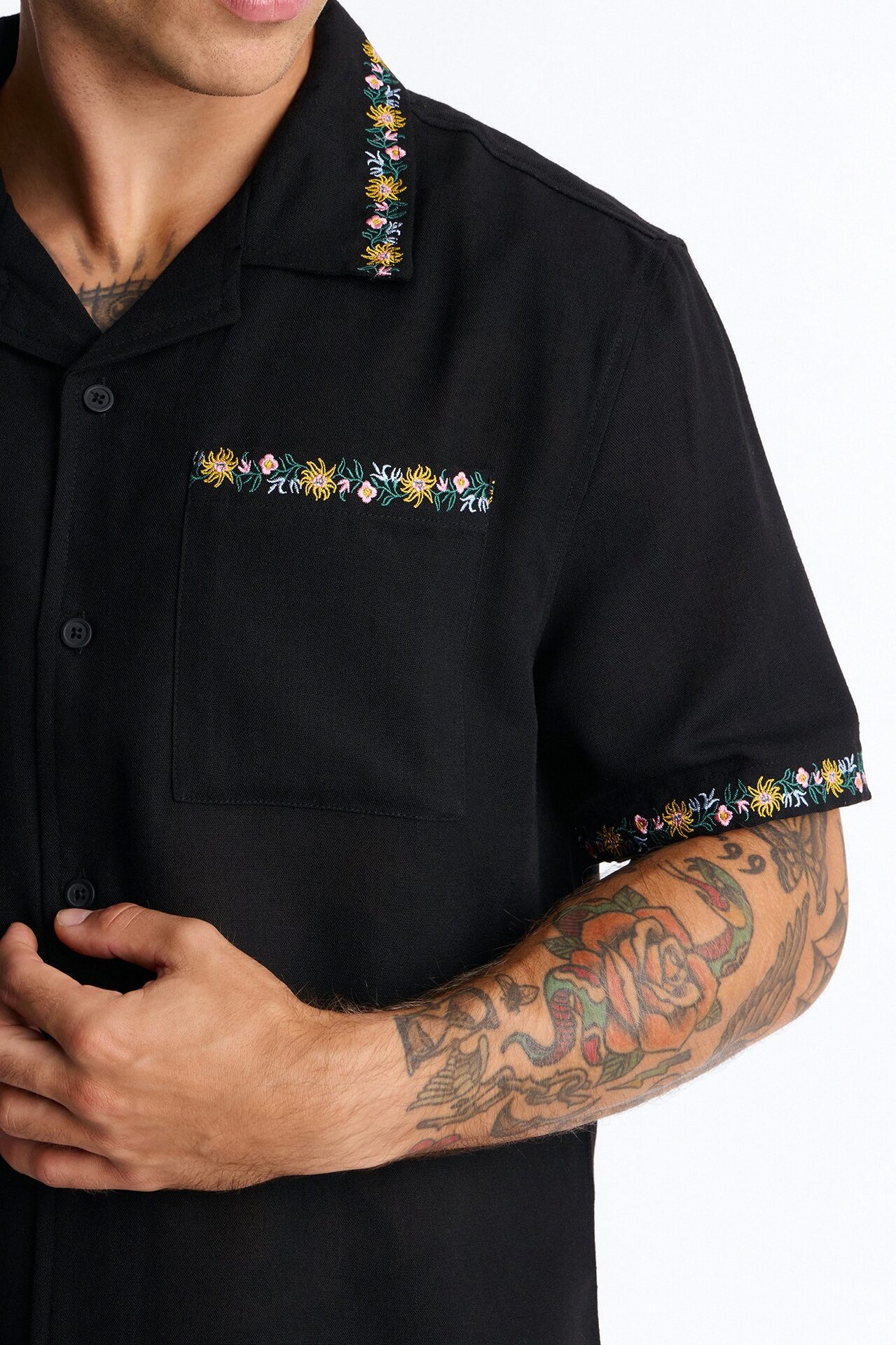 A Life In Balance Button Up Shirt - Black