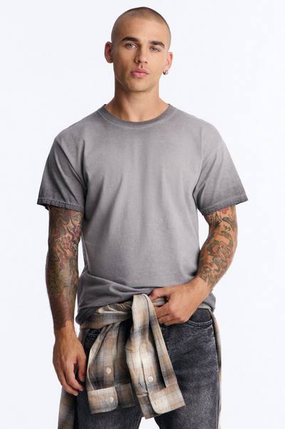 The Oil Wash Oversized Tee - Charcoal