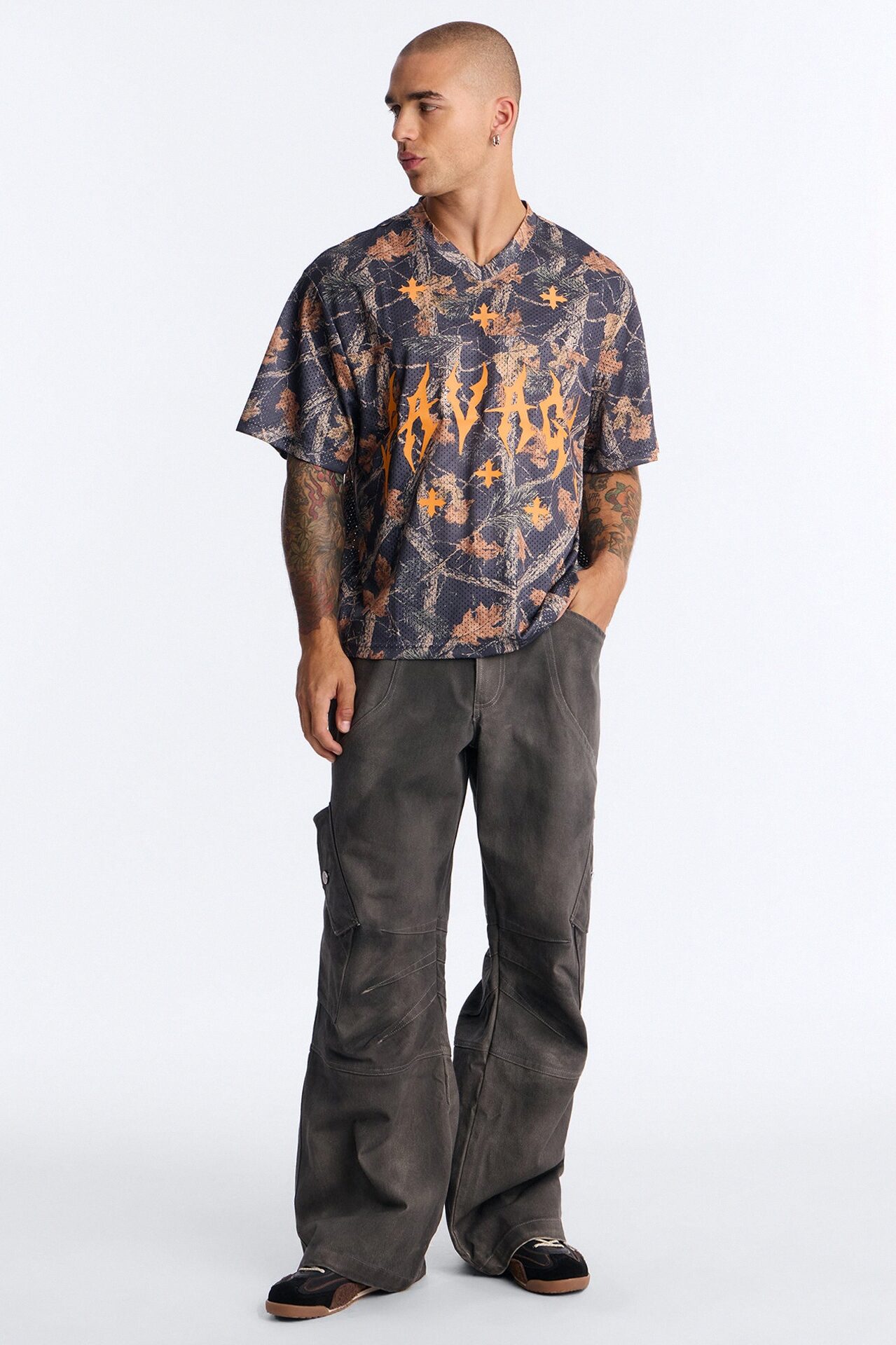 Savage Camo Mesh Jersey Short Sleeve - Camouflage