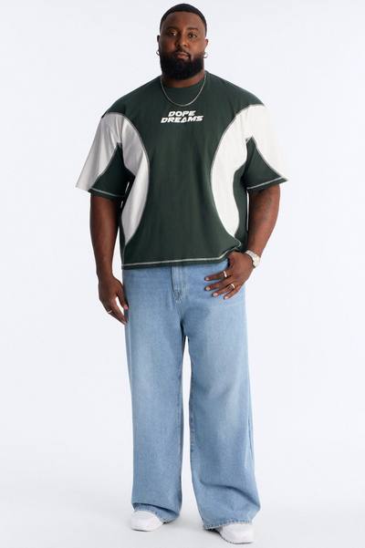 Dope Dreams Color Block Jersey - Green