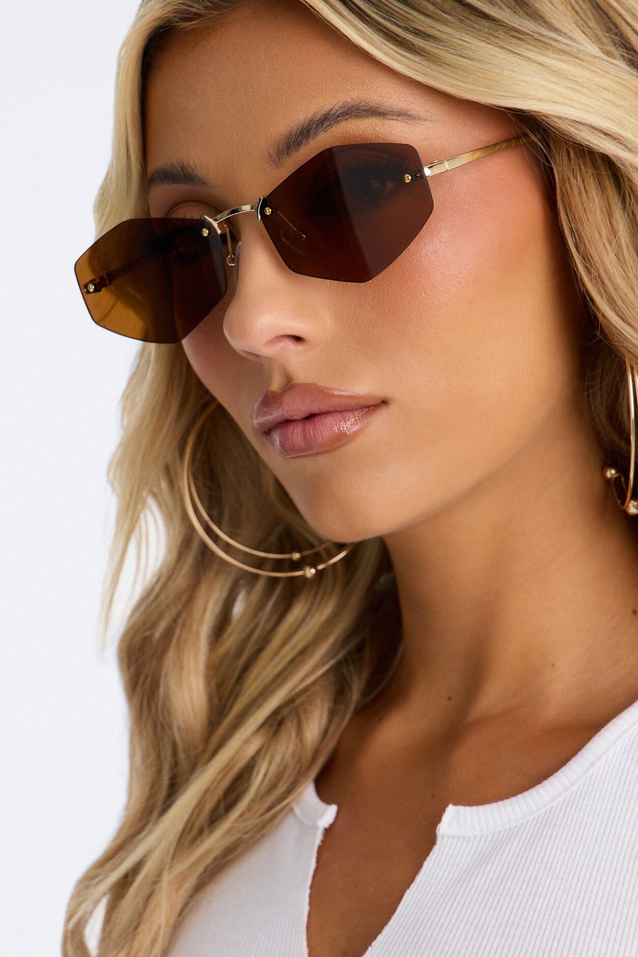 Sunset Send Off Sunglasses - Brown