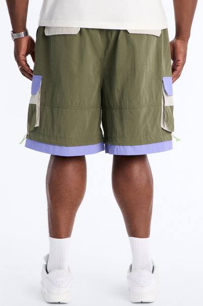 Empowering Colorblock Cargo Short - Multi Color