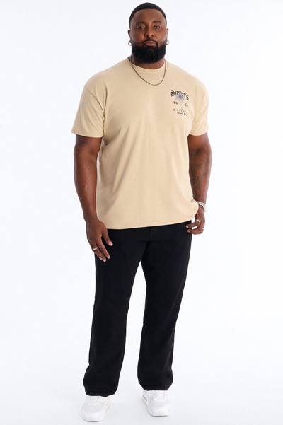 Sinner's Paradise Oversized Short Sleeve Tee - Sand