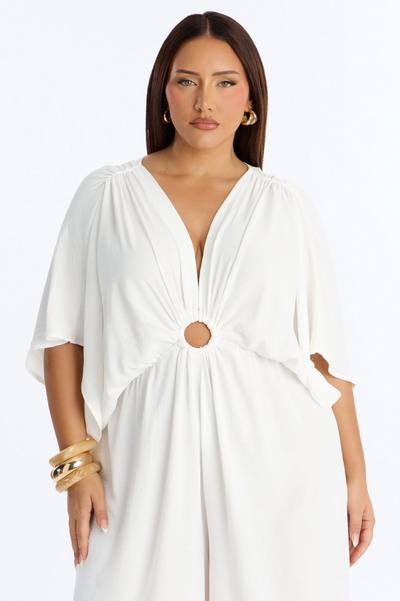 Drift Away Airflow Wide Leg Jumpsuit - White