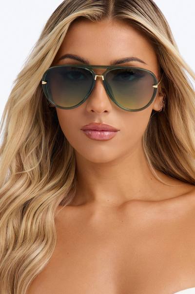 Pool Party Paradise Sunglasses - Green