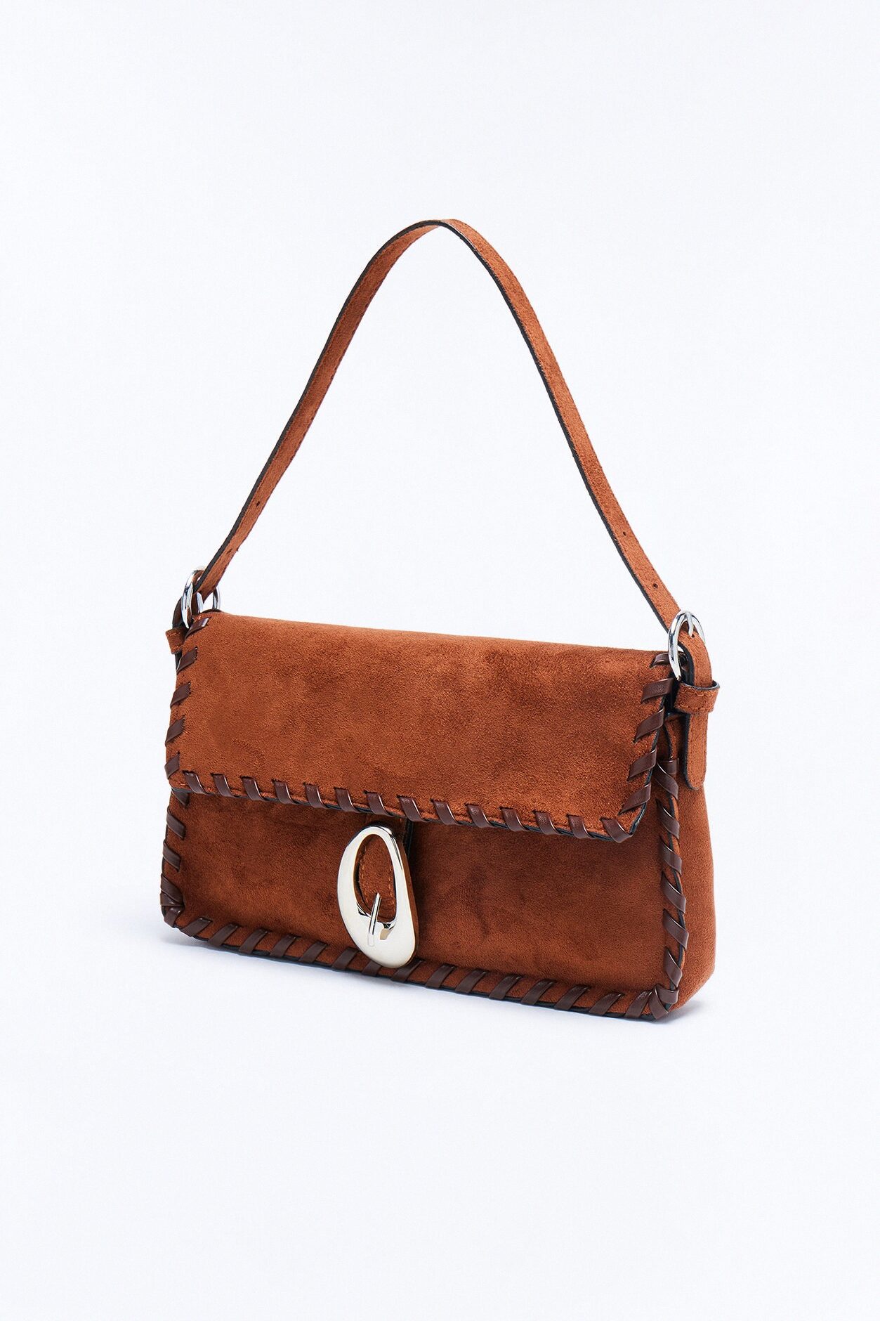 Heartbreak Ridge Faux Suede Bag - Brown