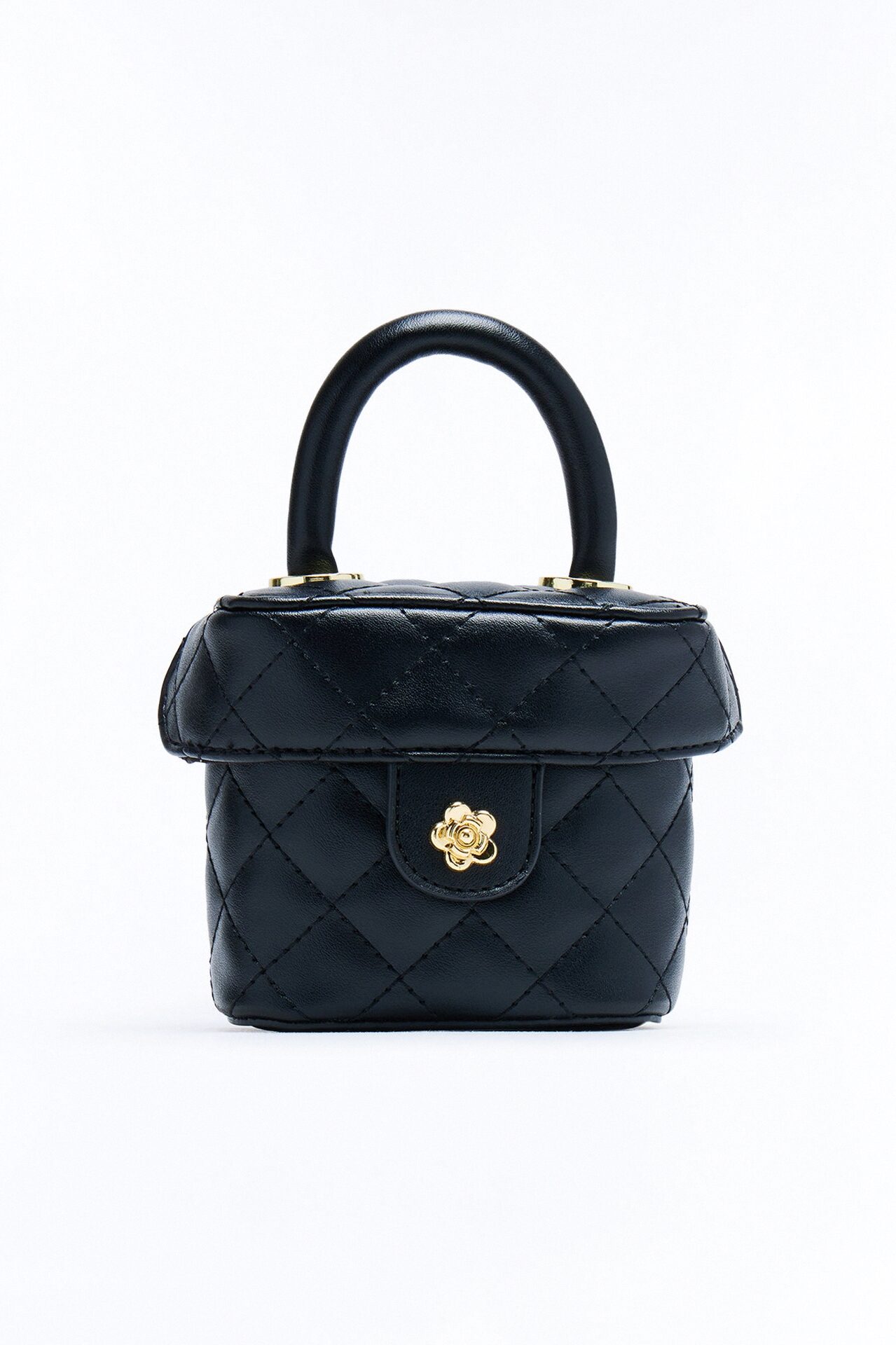 Petite Essential Faux Leather Crossbody Bag - Black